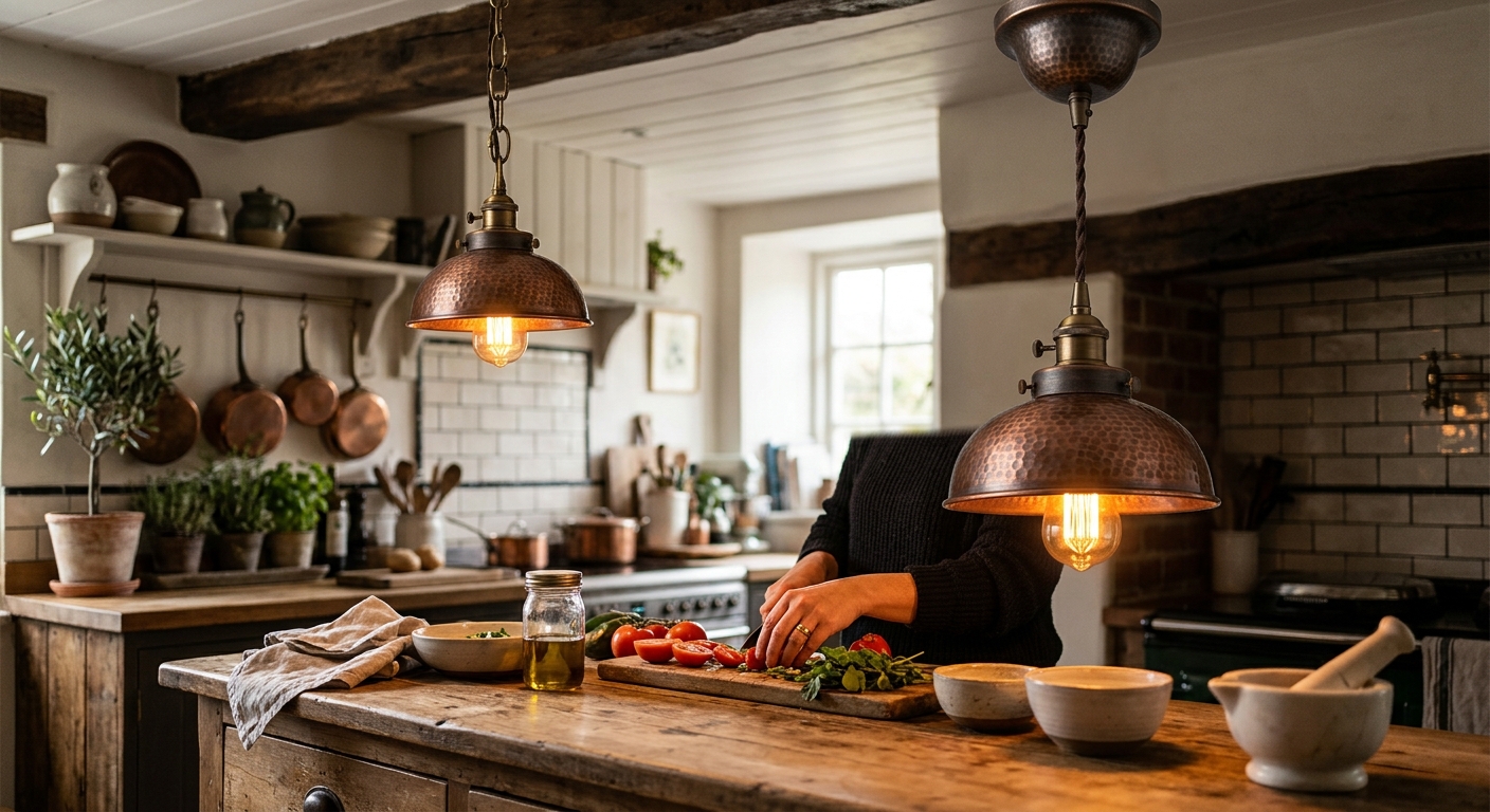 Bronze & Copper Kitchen Pendant Lights: The Industrial Style That Steals Every Glance
