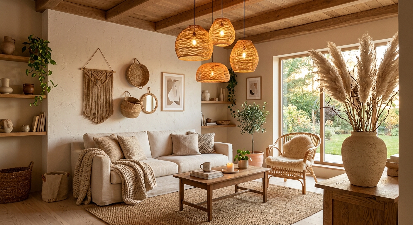 Wicker & Straw Lamps: Create a Warm, Natural Atmosphere in Every Corner of Your Home