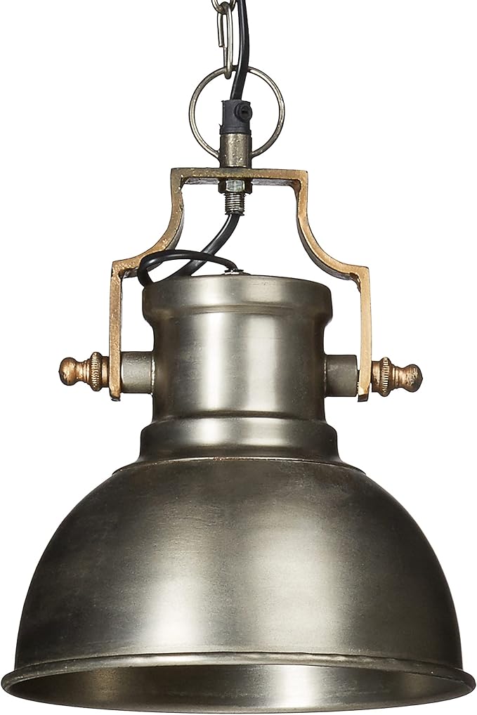 Relaxdays/pie para lámpara de techo metal mate, tamaño pequeño, estilo industrial con casq